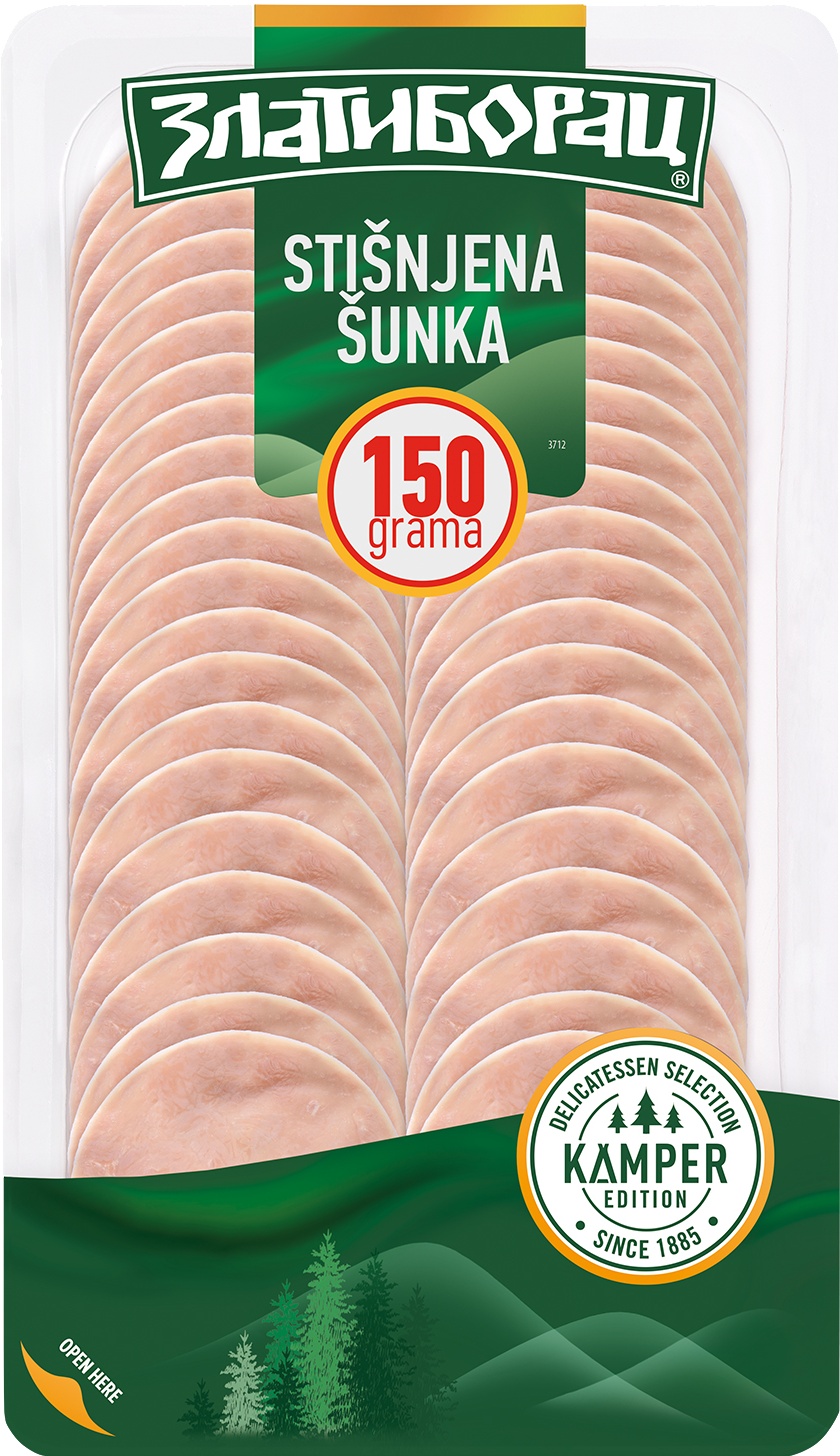 Slika za Šunka stišnjena Kamper Zlatiborac slajs 150g