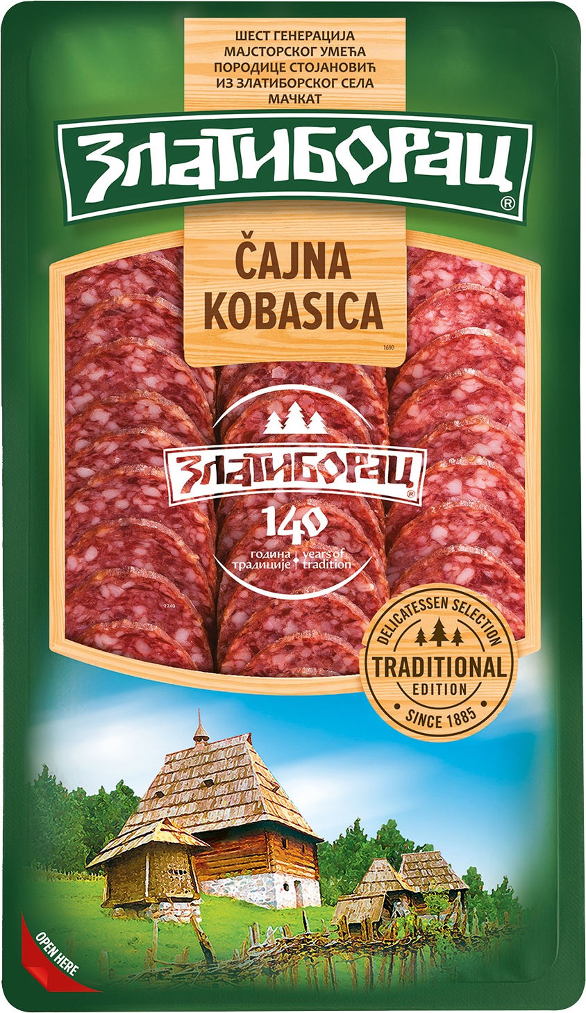 Slika za Čajna kobasica Zlatiborac slajs 100g