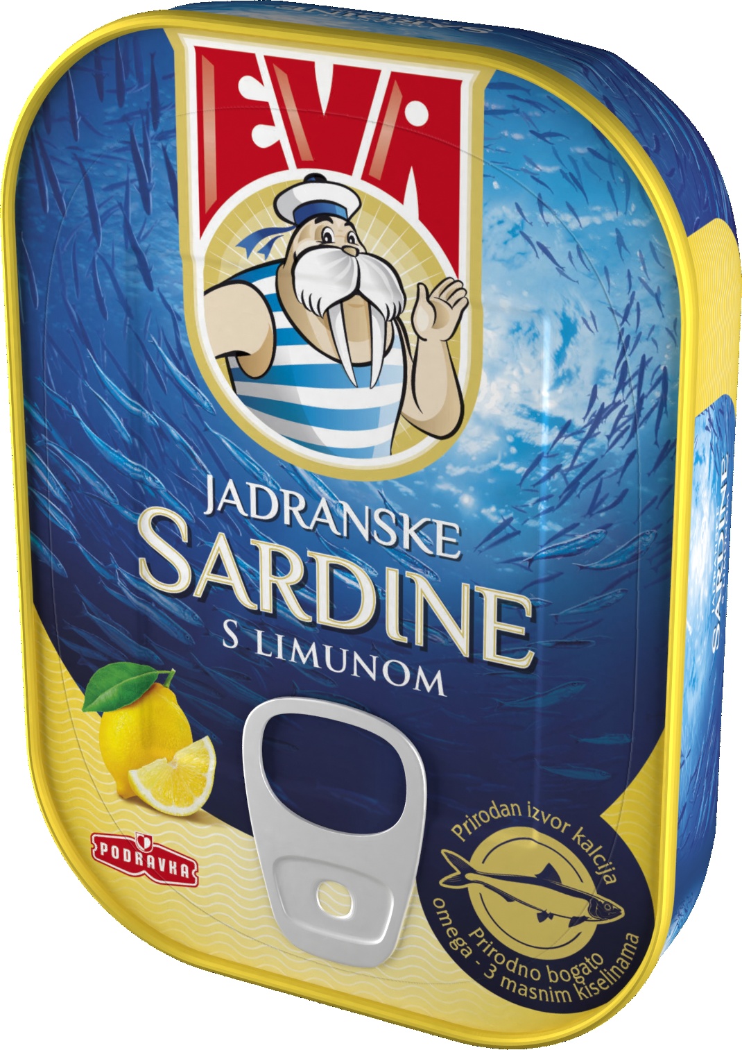 Slika za Sardina u biljnom ulju sa limunom  Eva 115g