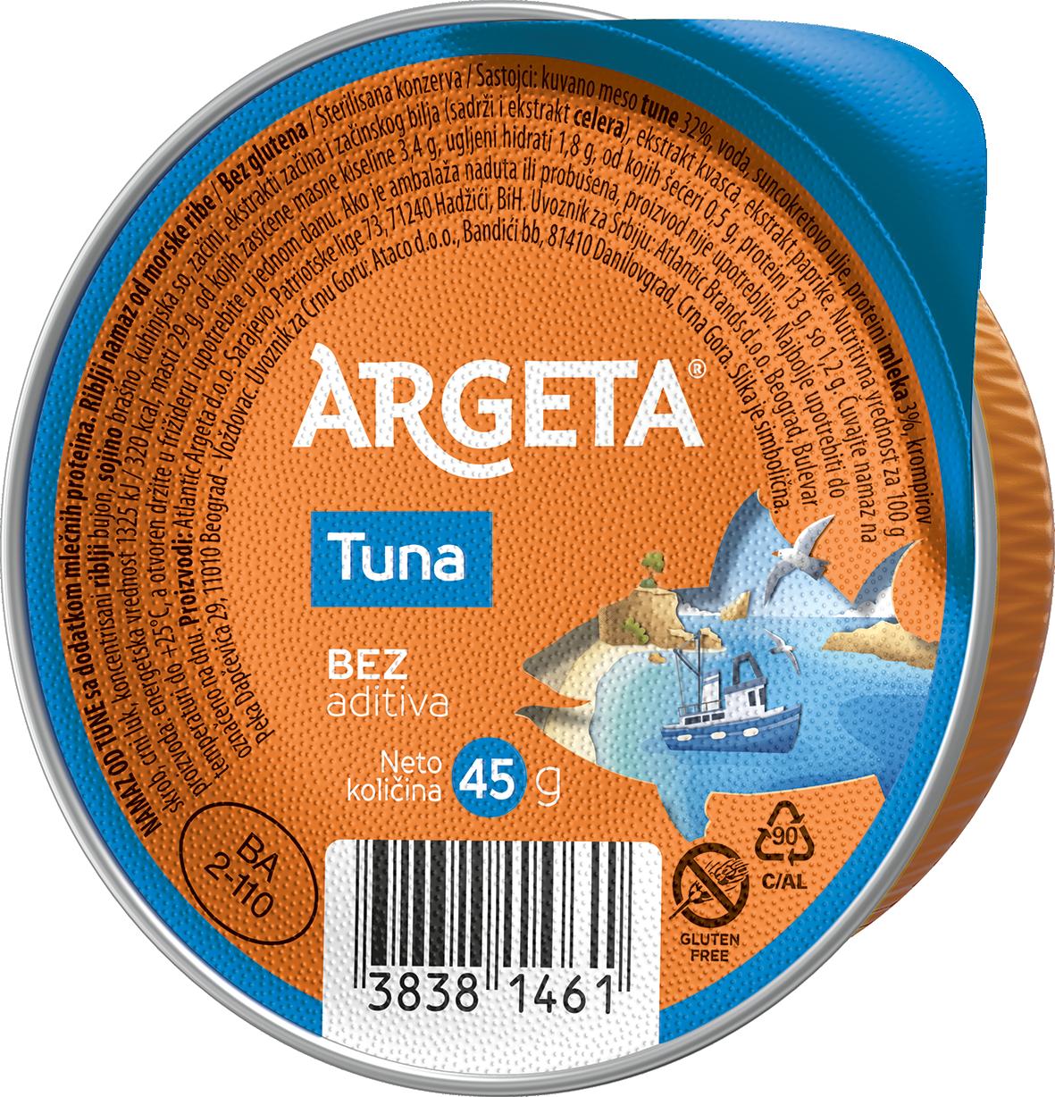 Slika za Pašteta tunjevina Argeta 45g