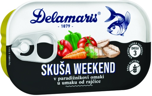 Slika za Skuša sa povrćem vikend Delamaris 125g