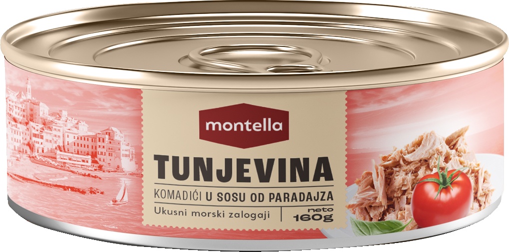 Slika za Tuna komadići u paradajz sosu Montella 160g