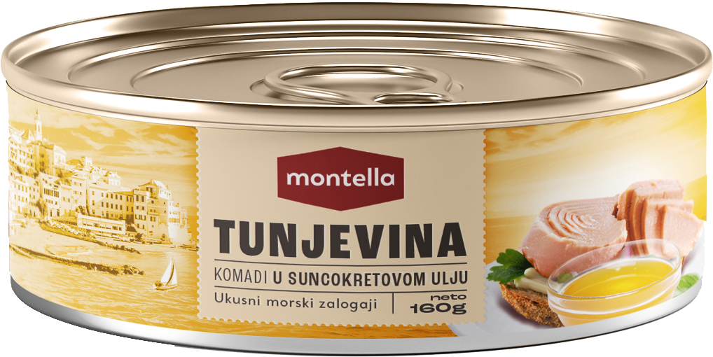 Slika za Tuna komadi u suncokretovom ulju Montella 160 g