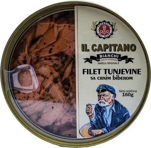 Slika za Tuna fileti sa biberom Il Capitano 160g