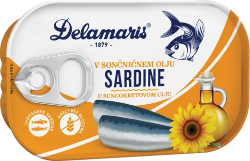 Slika za Sardina u biljnom ulju Delamaris 90g