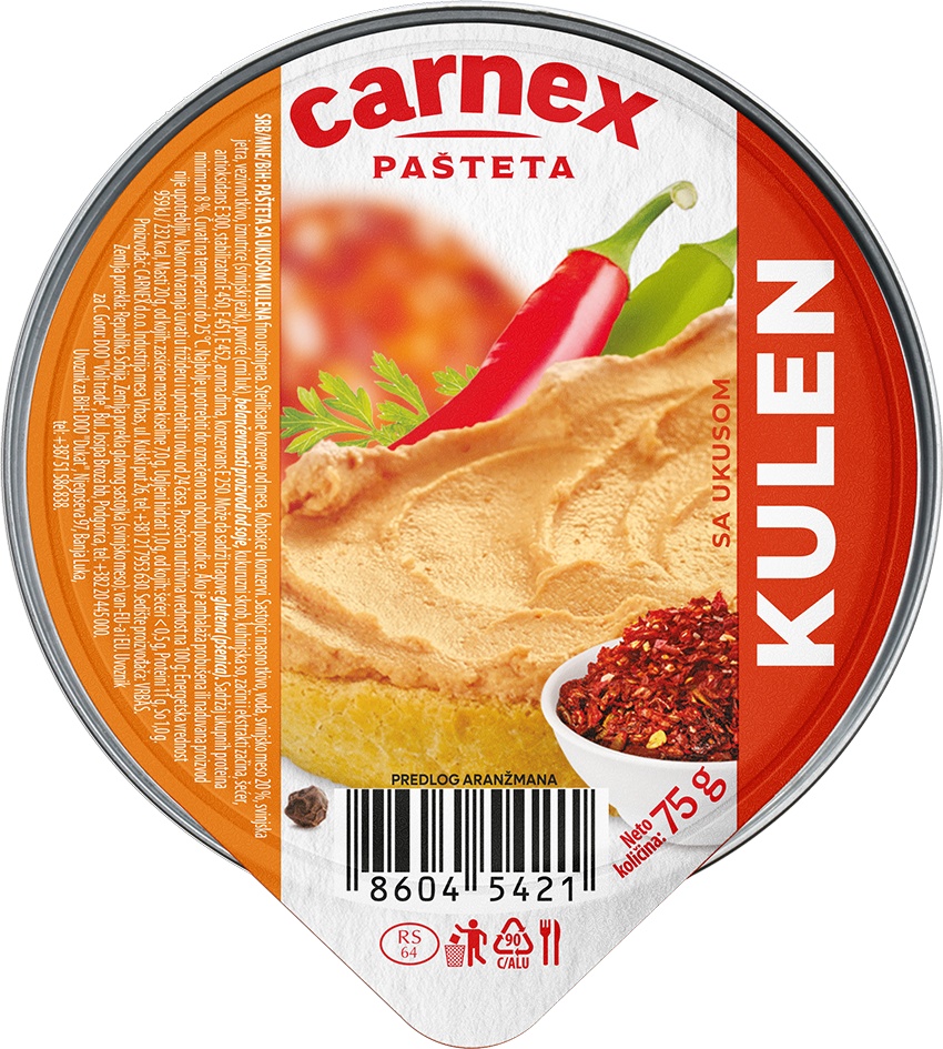 Slika za Pašteta sa kulenom Carnex 75g