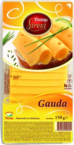Slika za Sir u listićima gauda Vindija 150g