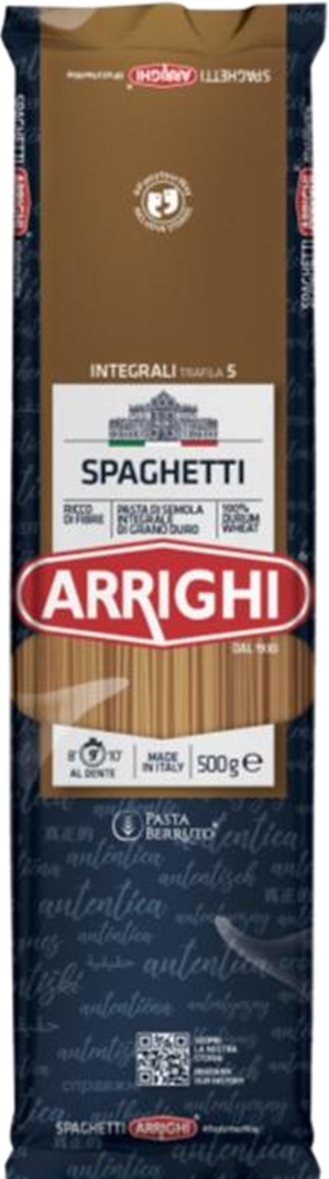 Slika za Testenina integralna spaghetti no5 Arrighi 500g