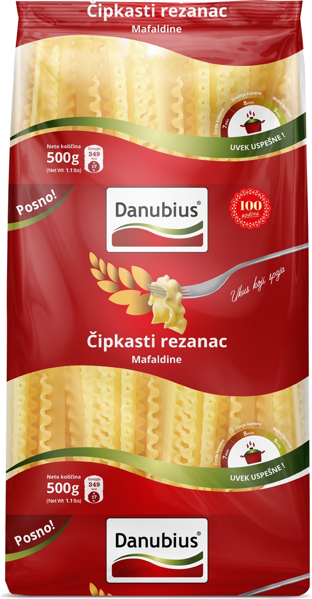 Slika za Testenina rezanac čipkasti Danubius 500g