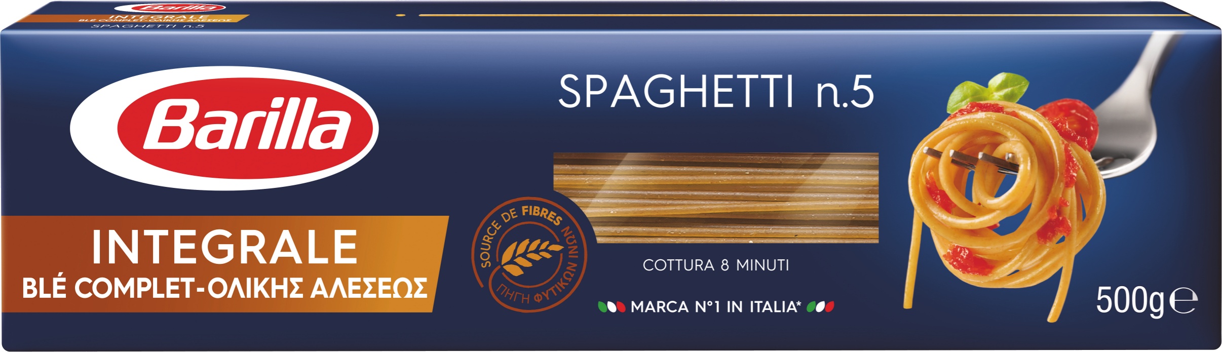 Slika za Testenina integralna spaghetti Barilla 500g