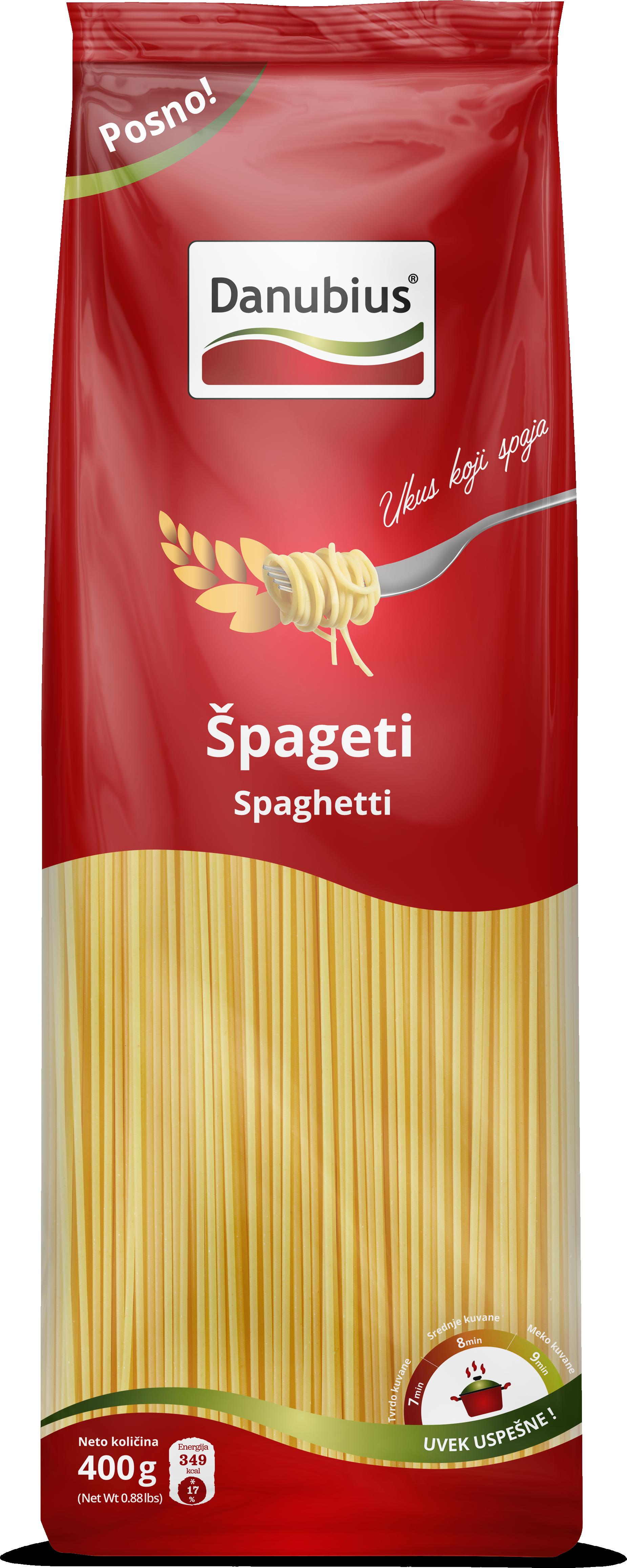 Slika za Testenina špagete sa vitaminima posna Danubius 400g