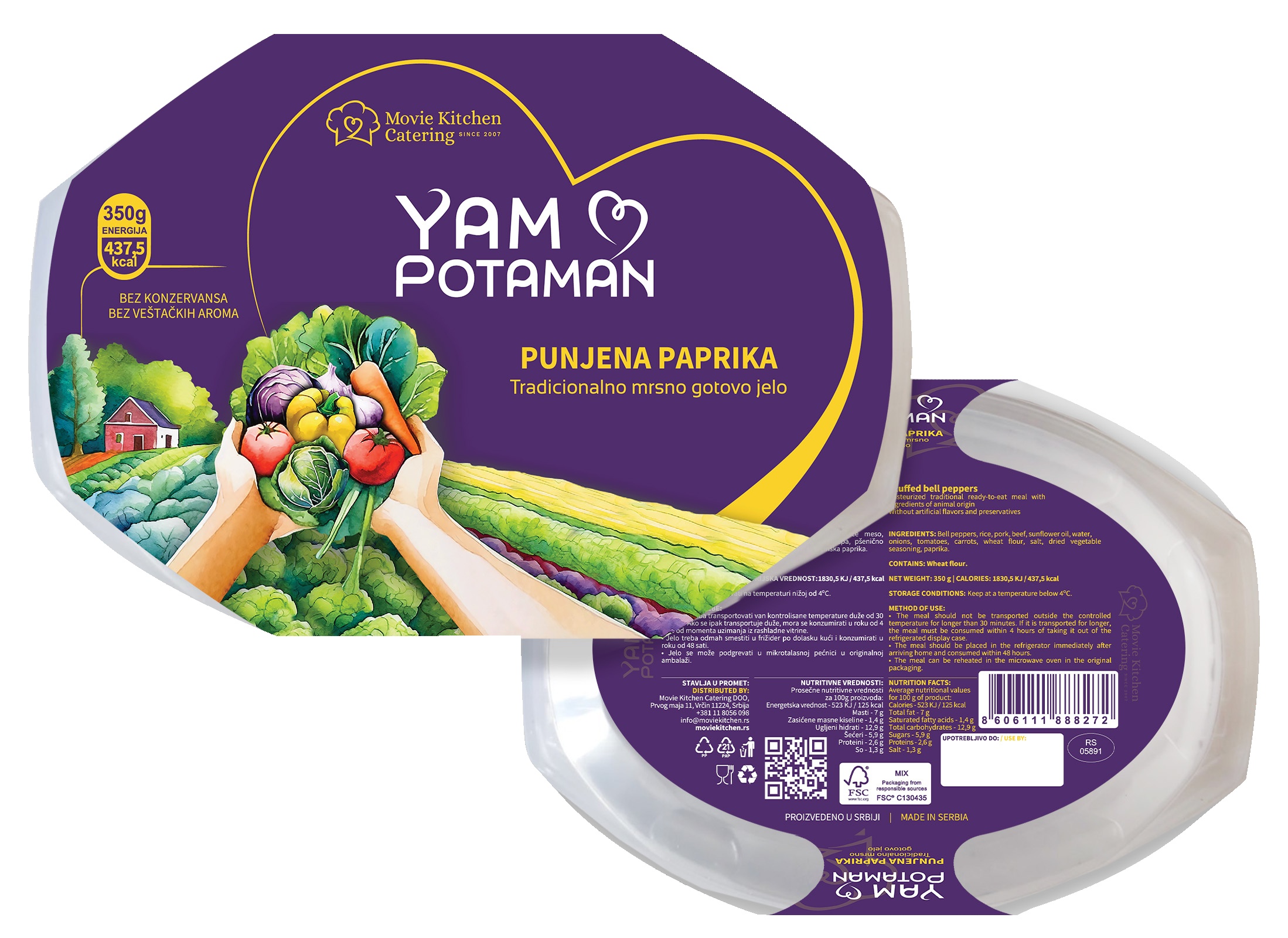 Slika za Punjena paprika Yam Potaman 350g