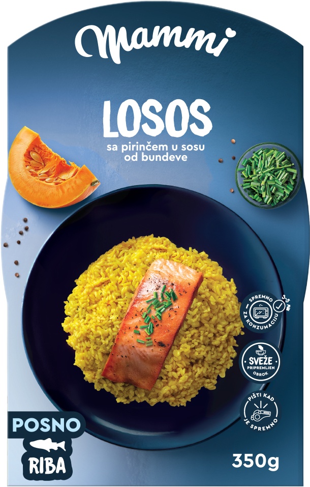 Slika za Losos sa pirinčem u sosu od bundeve Mammi 350g