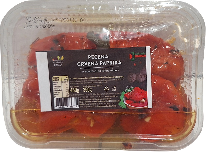 Slika za Crvena paprika pečena 450g