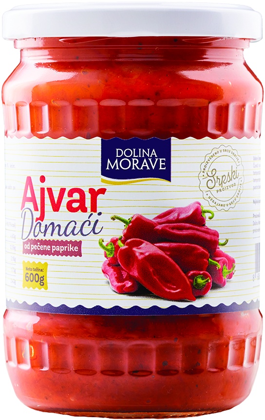 Slika za Ajvar blagi od pečene paprike Dolina Morave 600g