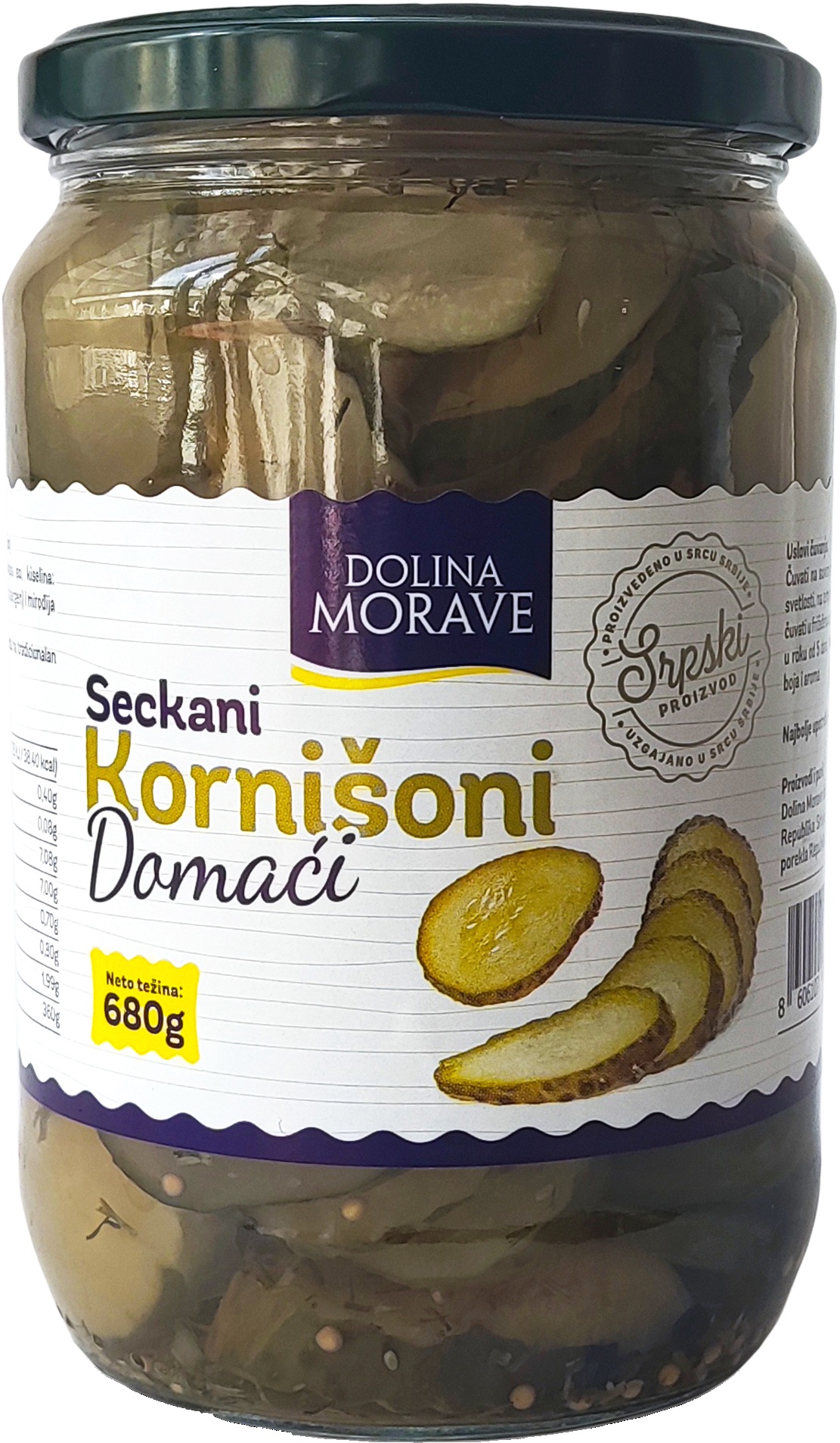 Slika za Kornišoni seckani Dolina Morave 680g