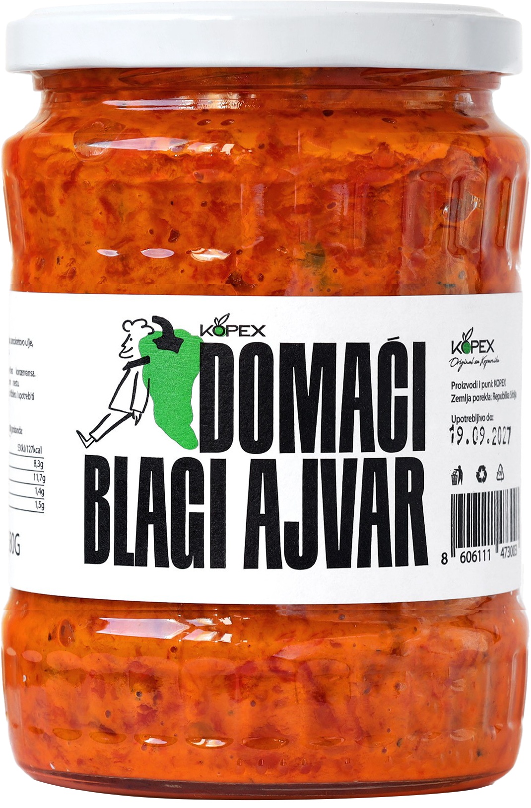 Slika za Ajvar blagi domaći Kopex 580g