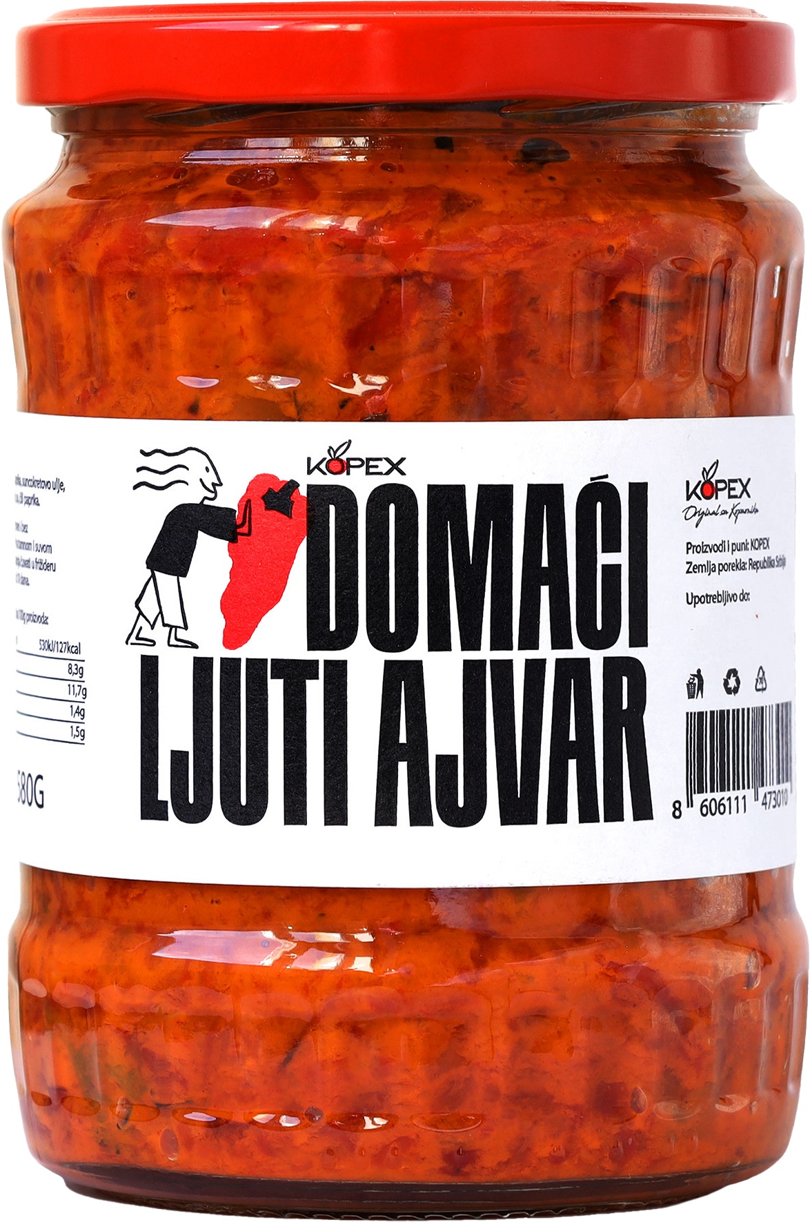 Slika za Ajvar ljuti domaći Kopex 580g