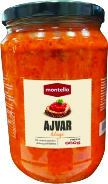 Slika za Ajvar blagi Montella 680g