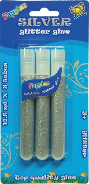 Slika za Glitter u tubama-srebrni