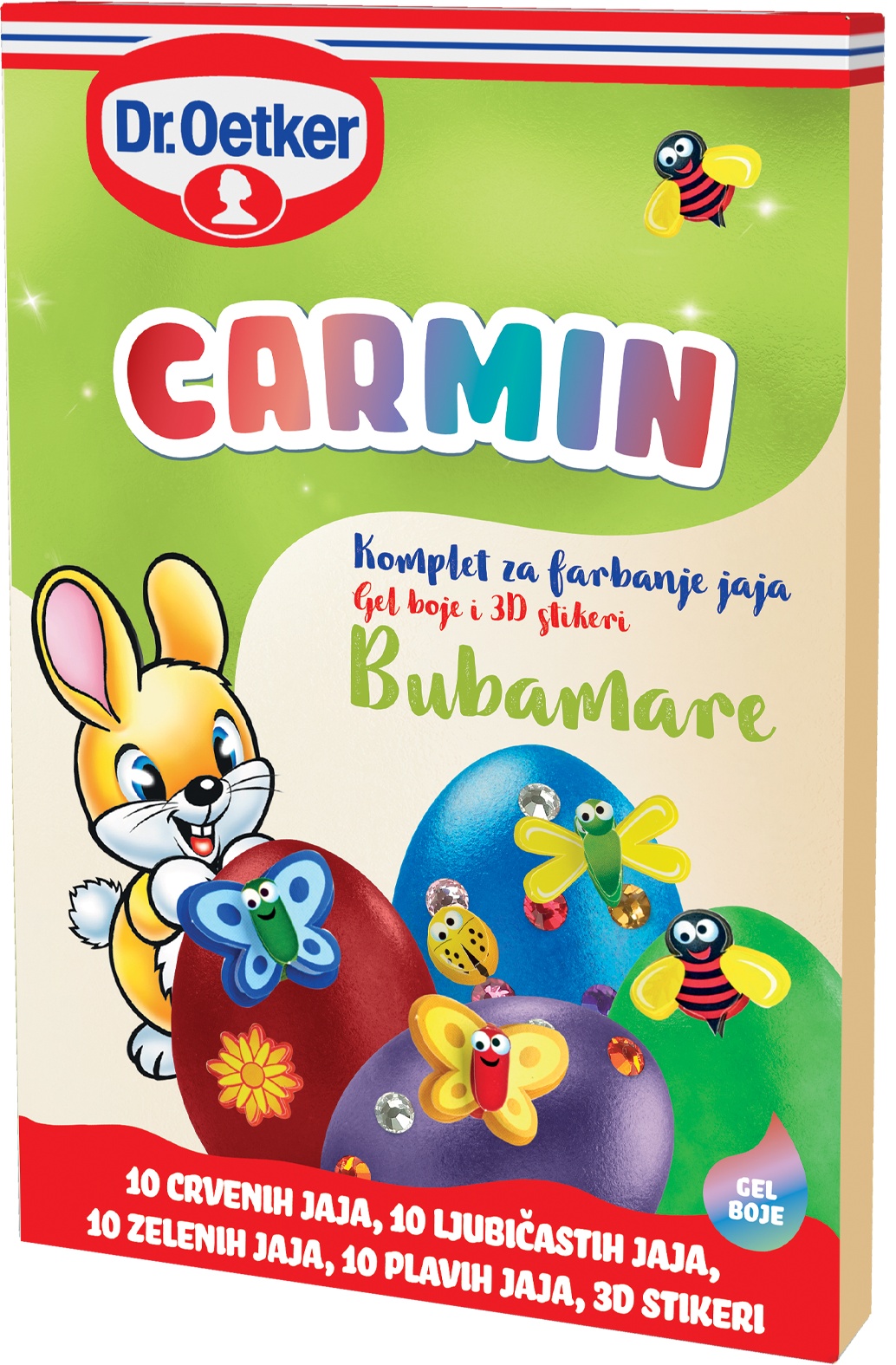 Slika za Gel boja za jaja i 3D stikeri carmin Dr.Oetker 4kom