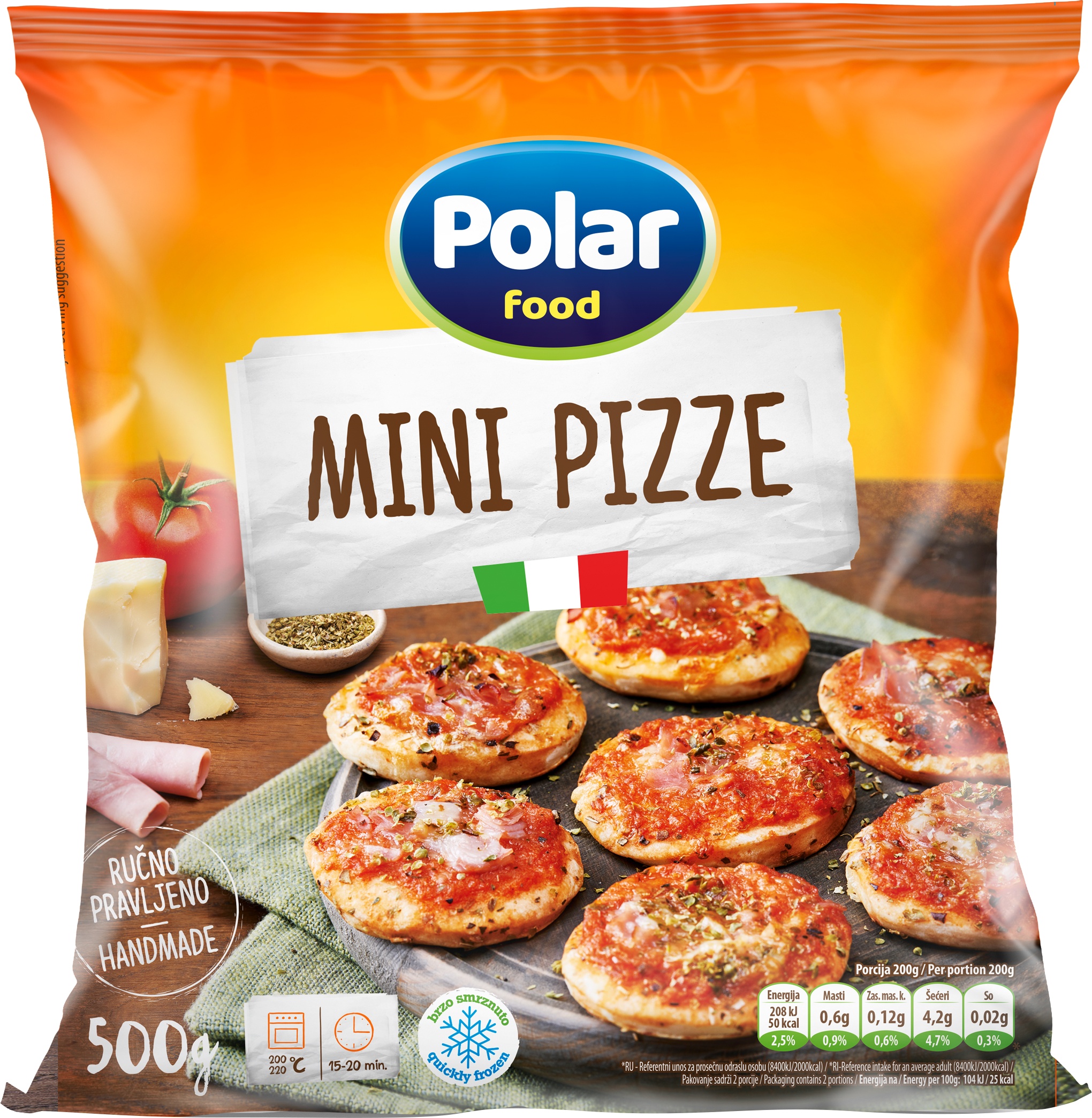 Slika za Pecivo mini pizza smrznuto Polar Food 500g