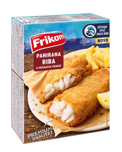 Slika za Riba panirana smrznuta u hrskavoj panadi Frikom 240g