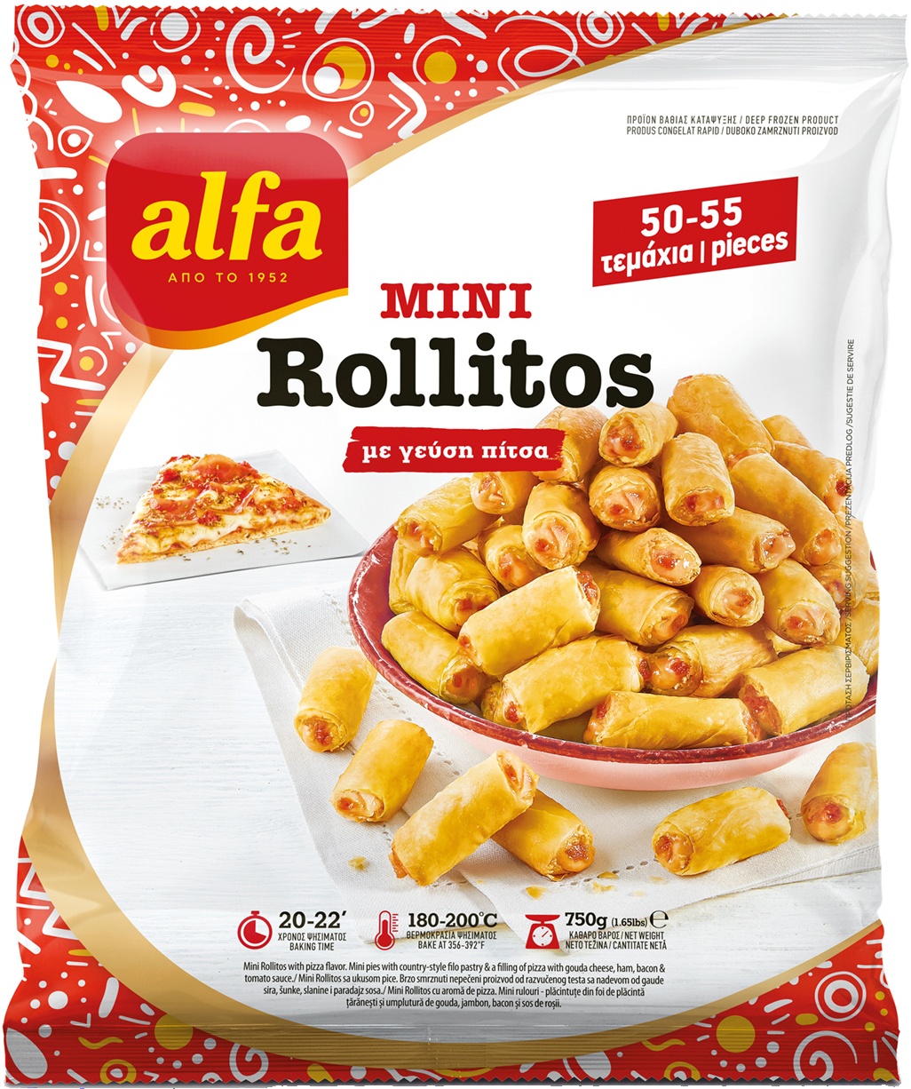 Slika za Mini rolnice pizza Alfa Foods 750g