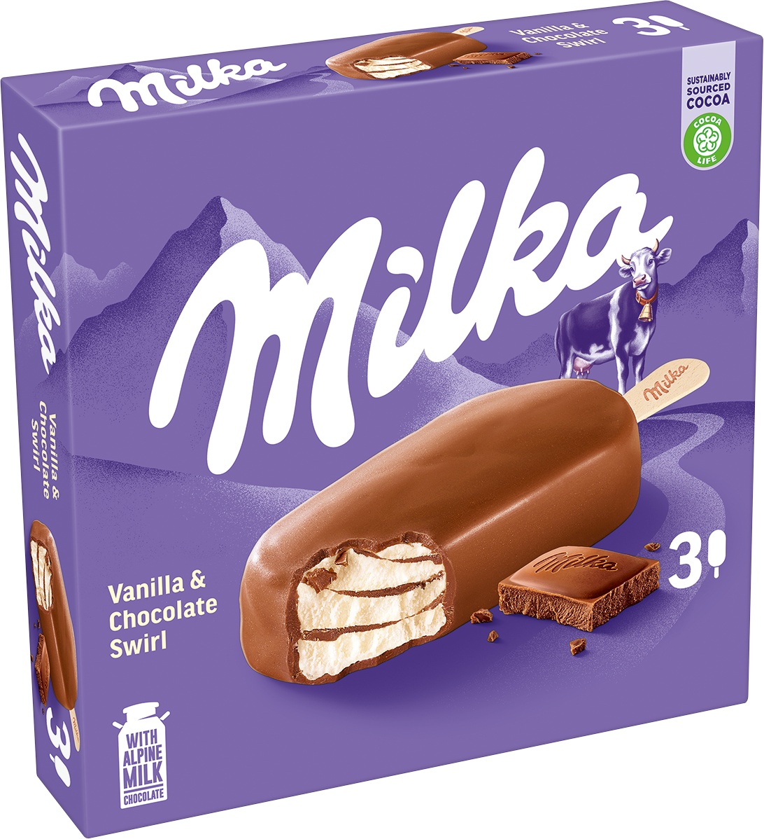 Slika za Sladoled classic multipack Milka 3x90ml