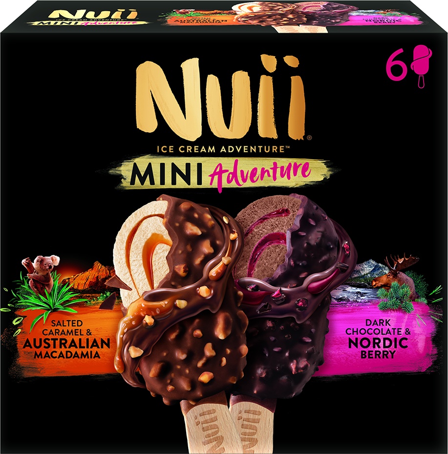 Slika za Sladoled salt caramel/dark chocolate multipack Nuii 6x55ml