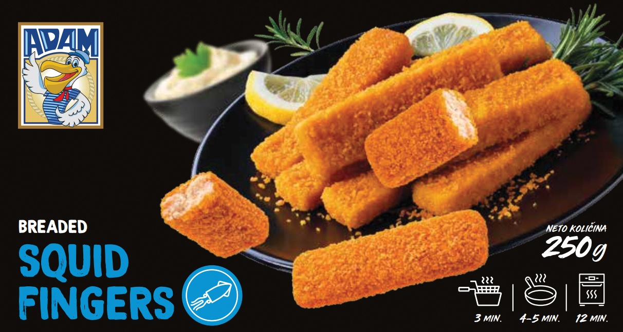 Slika za Smrznuti panirani squid fingers 250g