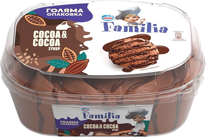 Slika za Sladoled cocoa syrup Familia 900ml