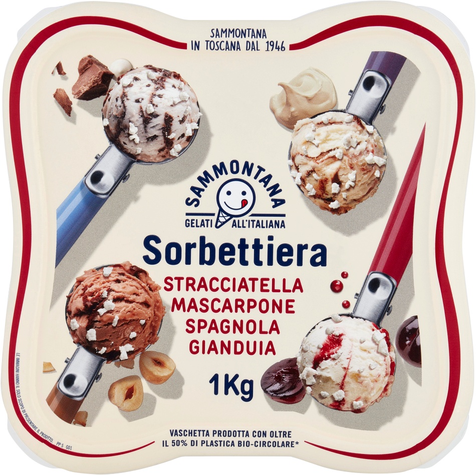 Slika za Sladoled stracciatella, mascarpone, spagnola, gianduia Sorbettiera 1000g