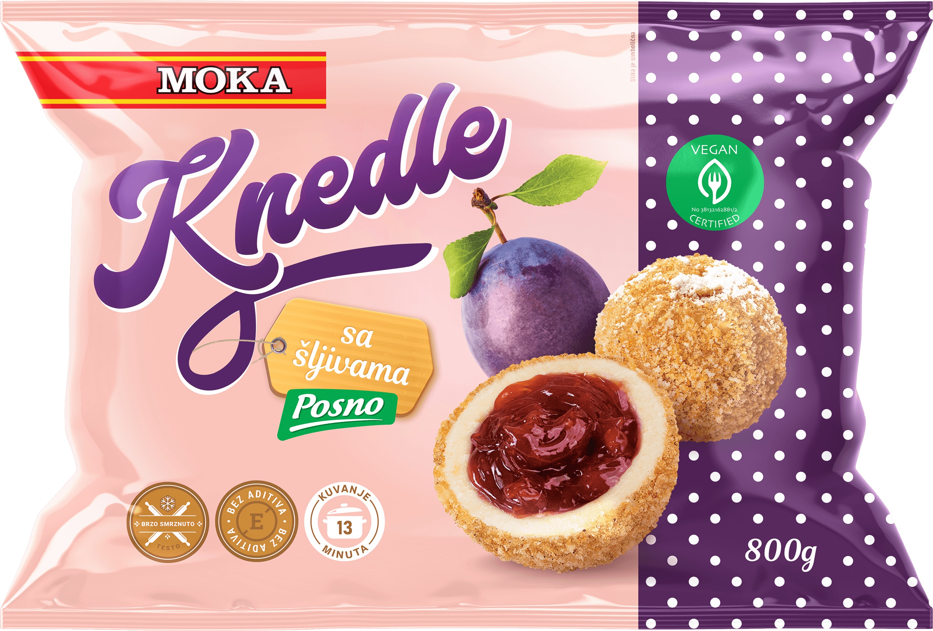 Slika za Knedle sa šljivama smrznute Moka 800g