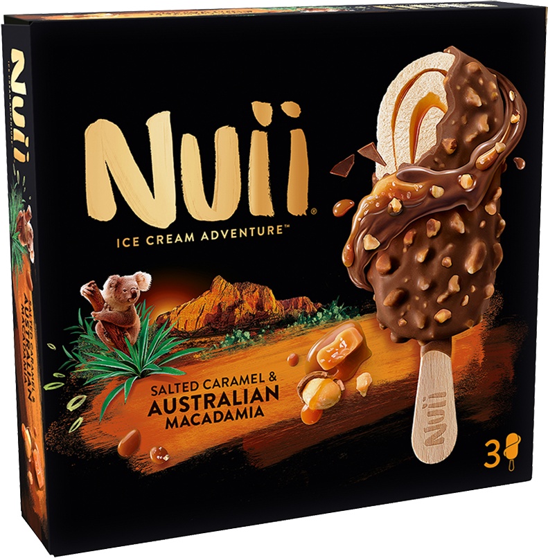 Slika za Sladoled salted caramel Nuii 3x90ml