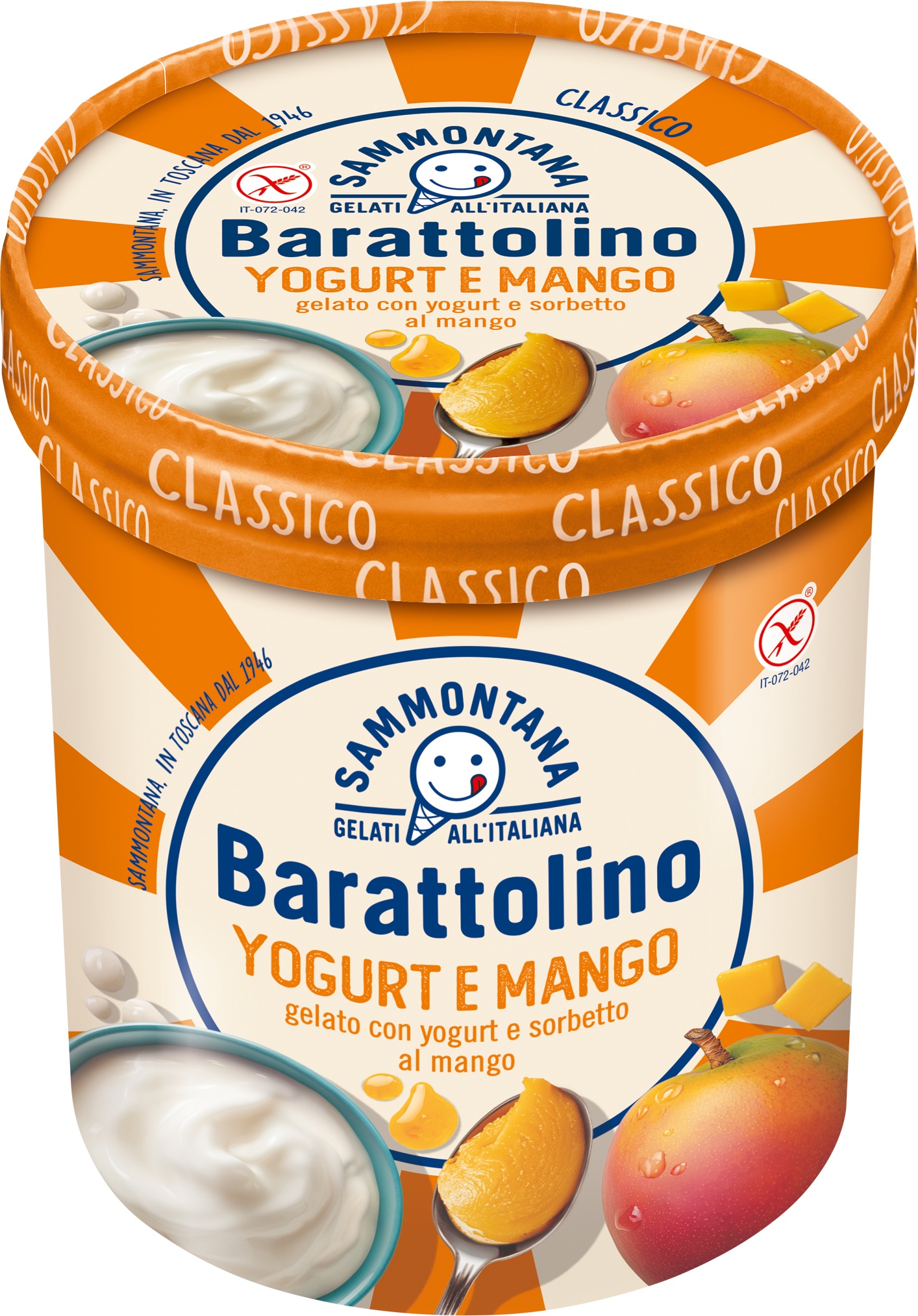 Slika za Sladoled jogurt i mango Barattolino 500g