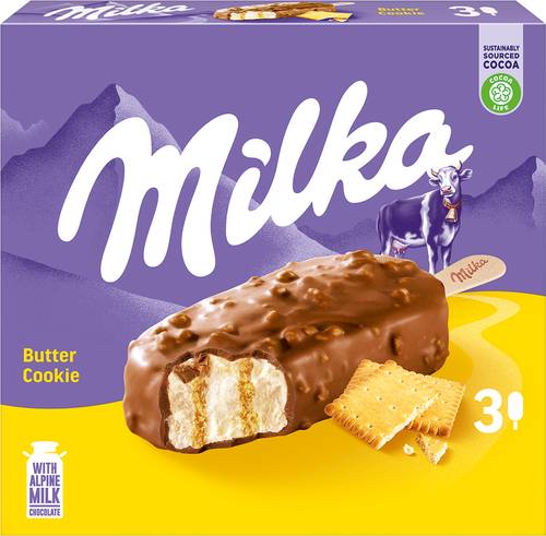 Slika za Sladoled butter cookie Milka 3x90ml
