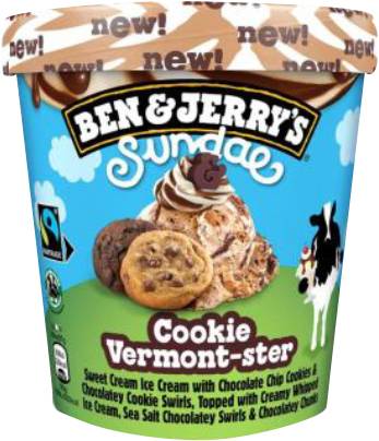 Slika za Sladoled sundae cookie vermontster Ben&Jerry 427ml