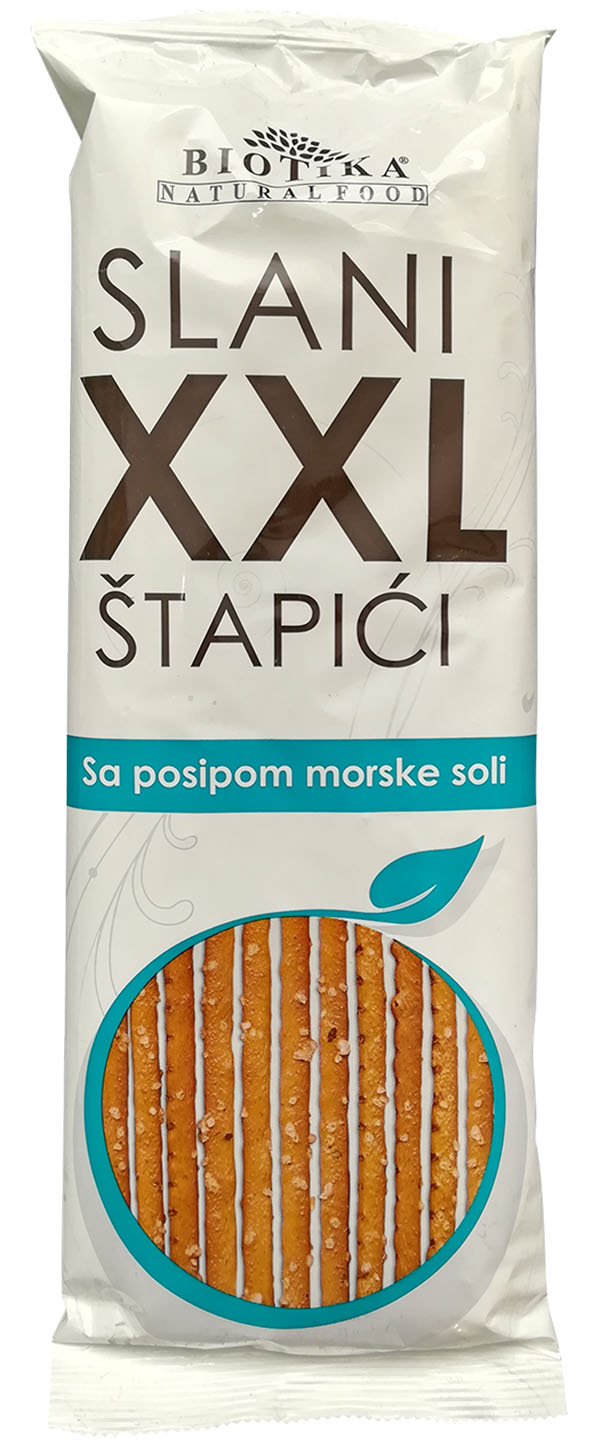 Slika za Štapići slani sa posipom morske soli XXL Biotika 100g