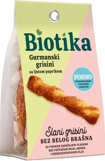 Slika za Grisini gurmanski sa ljutom papričicom Biotika 100g