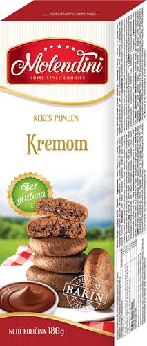 Slika za Keks punjen kremom Molendini 180g