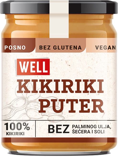 Slika za Puter od kikirikija Well 370g
