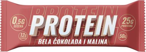 Slika za Bar proteinski bela čokolada i malina Dr Fitness 50g