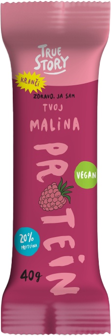 Slika za Proteinski bar malina True story protein 40g