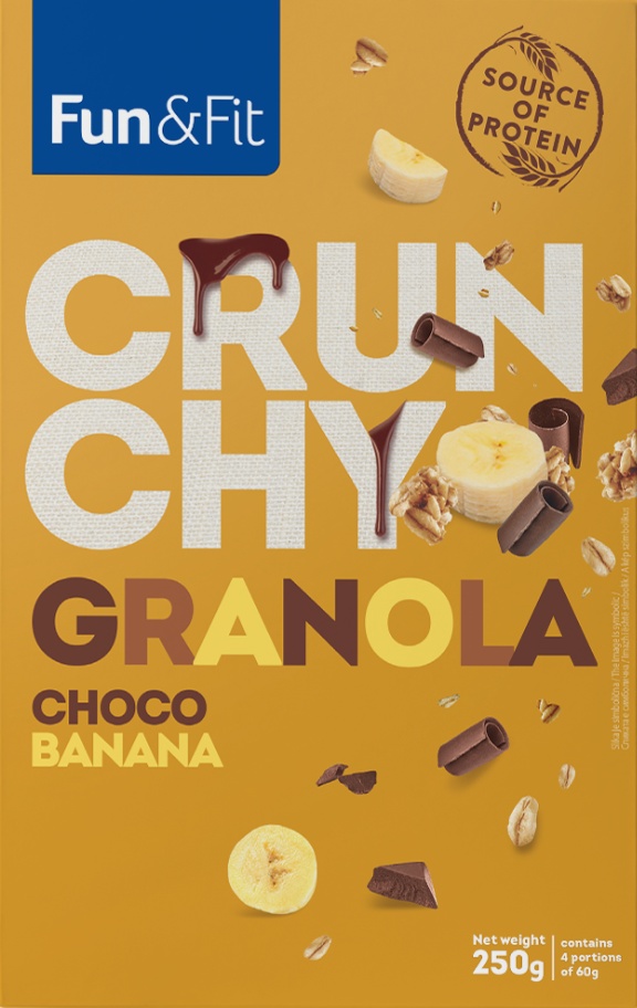 Slika za Granola crunchy choco banana Fun&Fit 250g