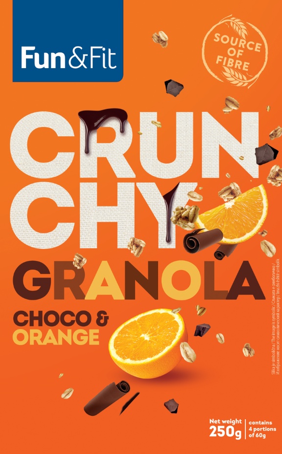 Slika za Granola crunchy choco narandža Fun&Fit 250g
