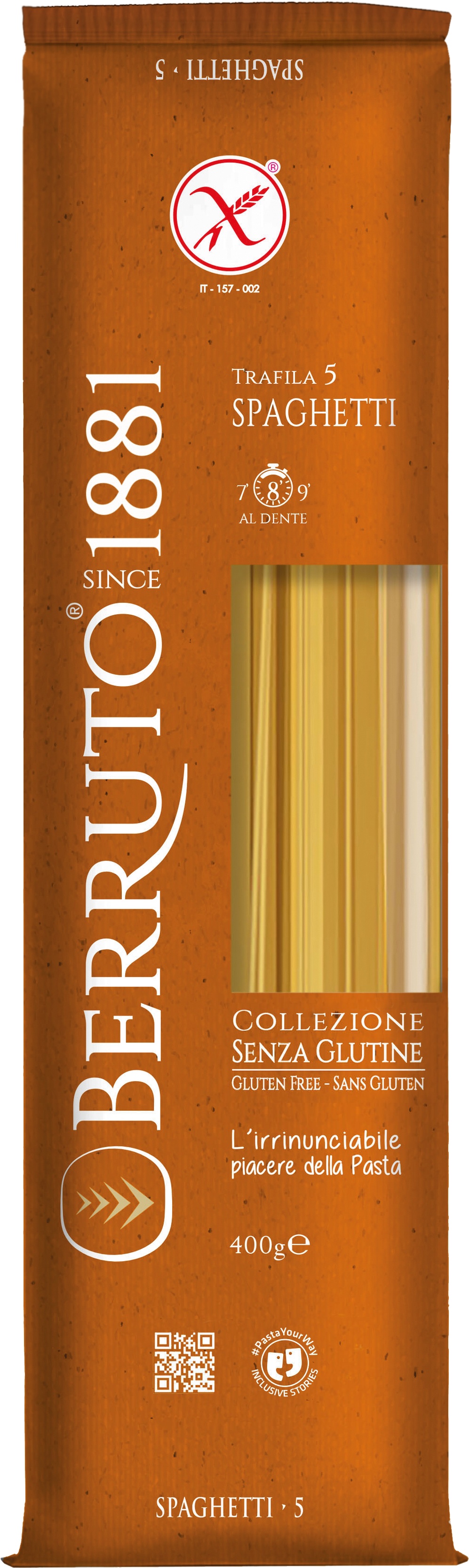 Slika za Testenina špagete bez glutena Berruto 400g