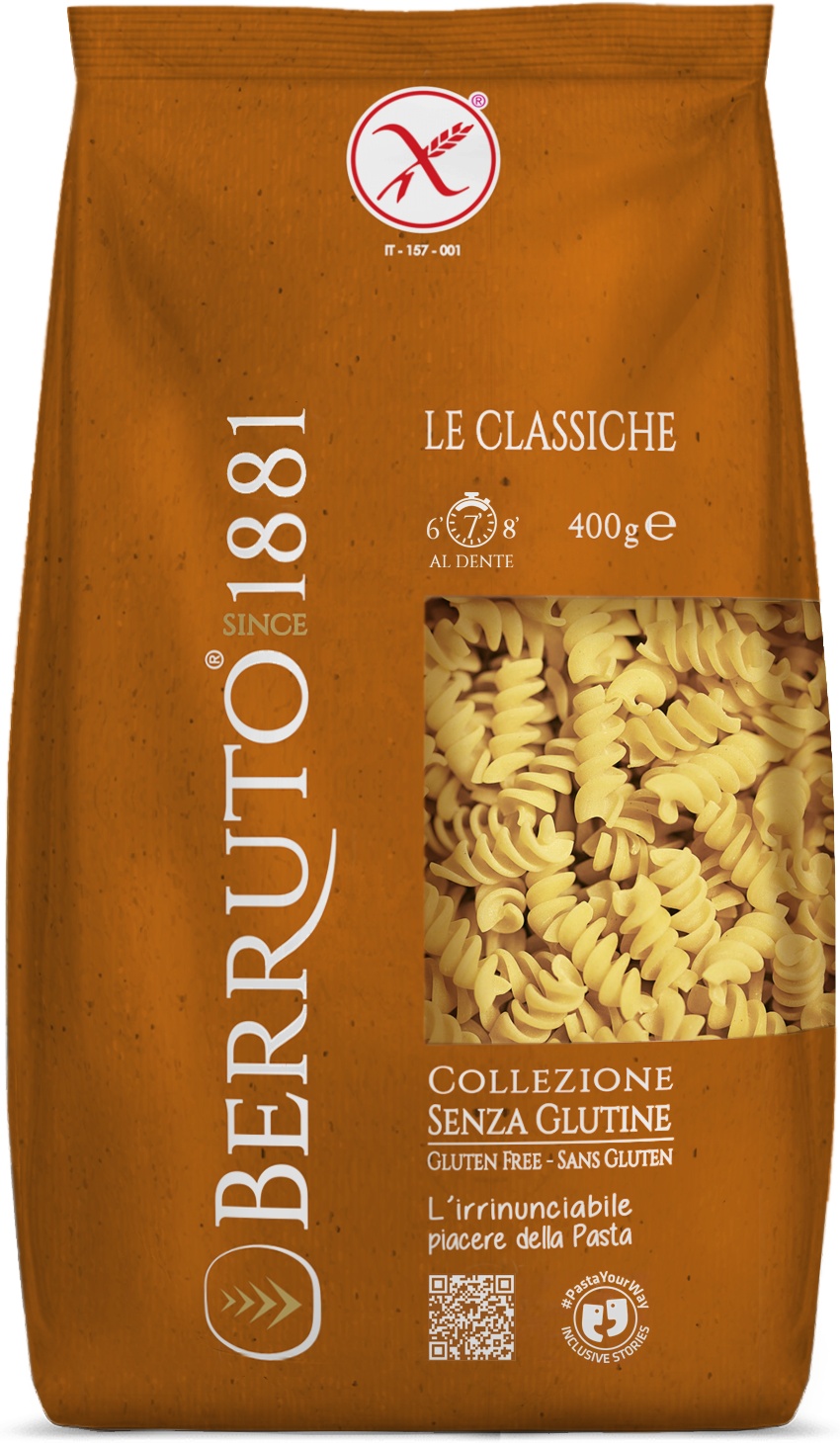 Slika za Testenina fusilli bez glutena Berruto 400g