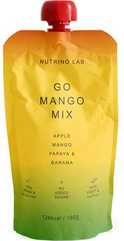 Slika za Voćni pire jabuka, mango, papaja, banana Nutrino lab 180g