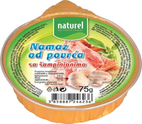 Slika za Pašteta od povrća sa šampinjonima Naturel 75g